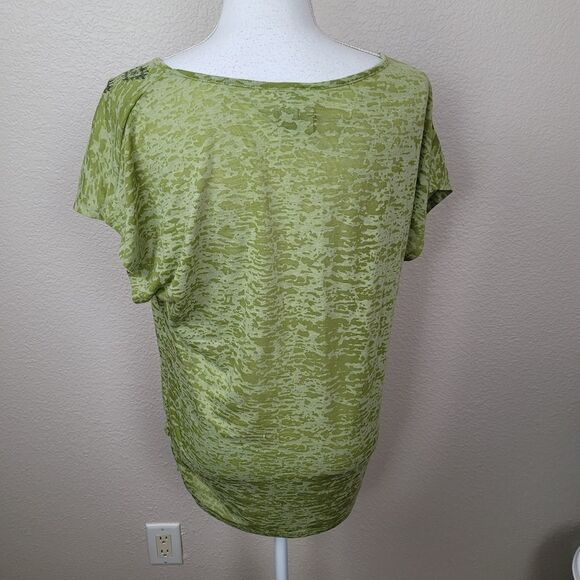 New Directions Weekend Olive Green Butterfly Print with Foil Large (2619) - Picture 2 of 6